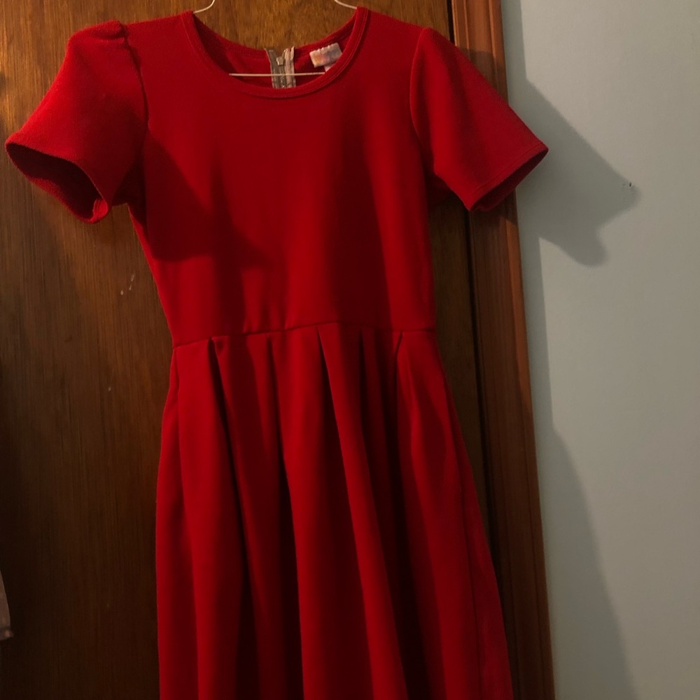 Super Cute LulaRoe Red Dress